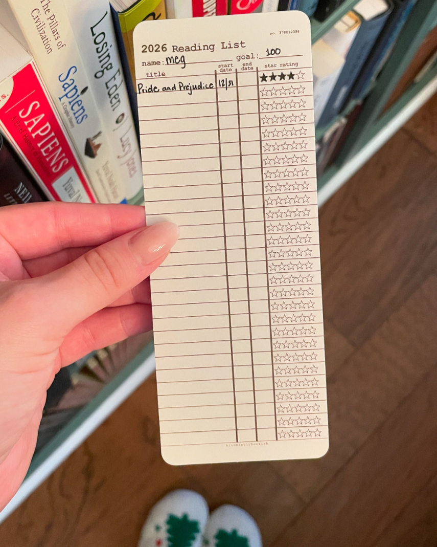 2026 Customizable Library Card Bookmarks PRE-ORDER