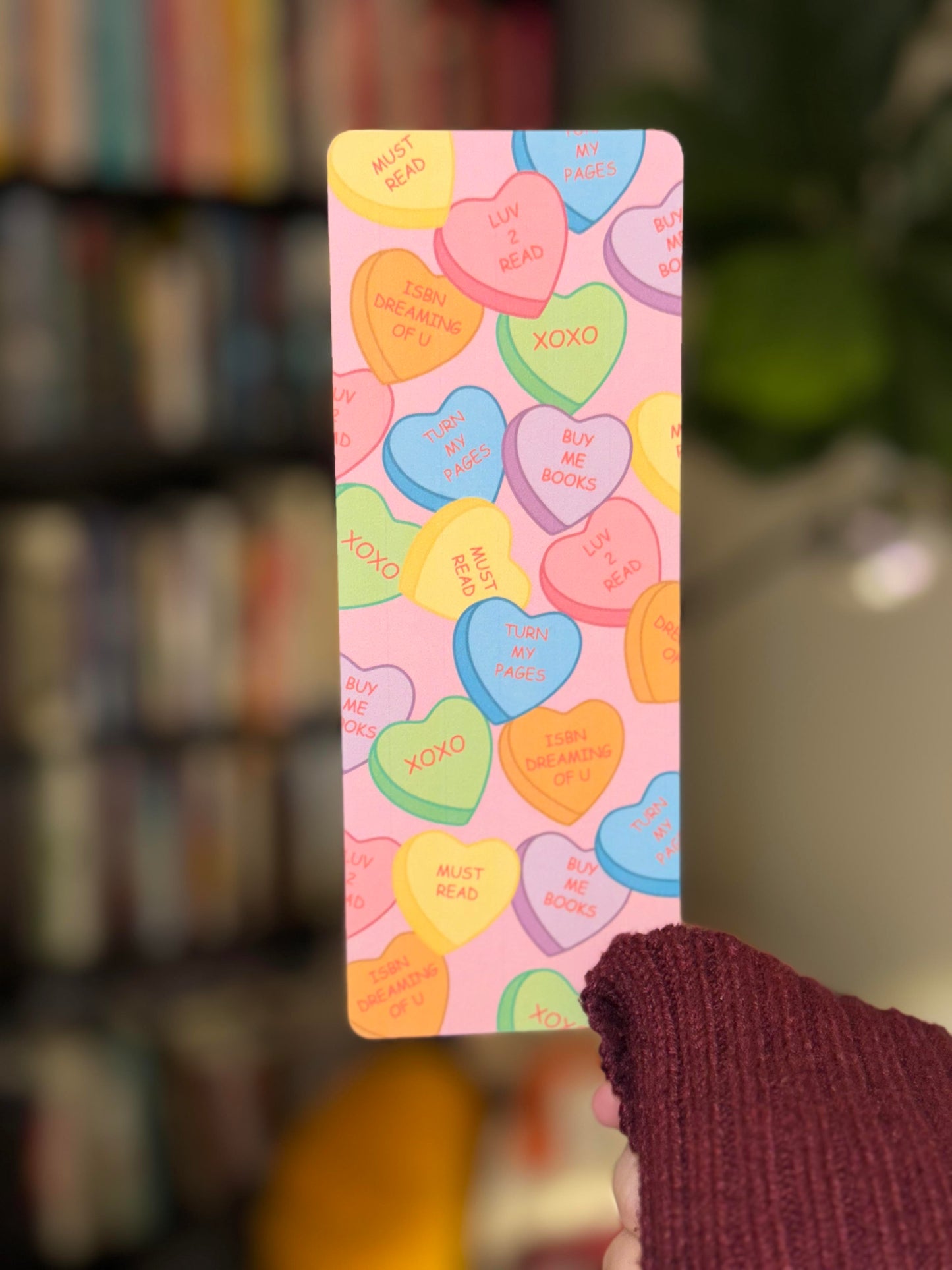 Candy Hearts Valentine Bookmarks