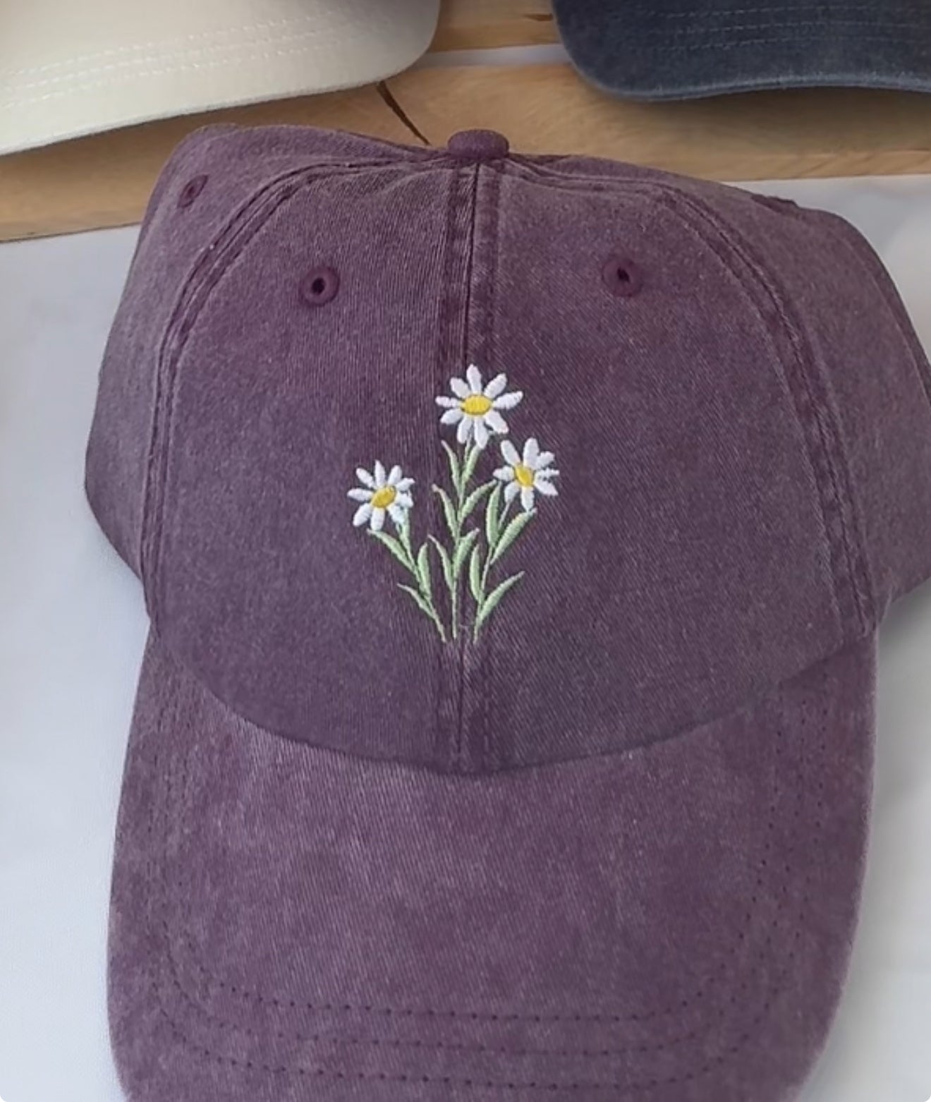 Daisy Embroidered Hat
