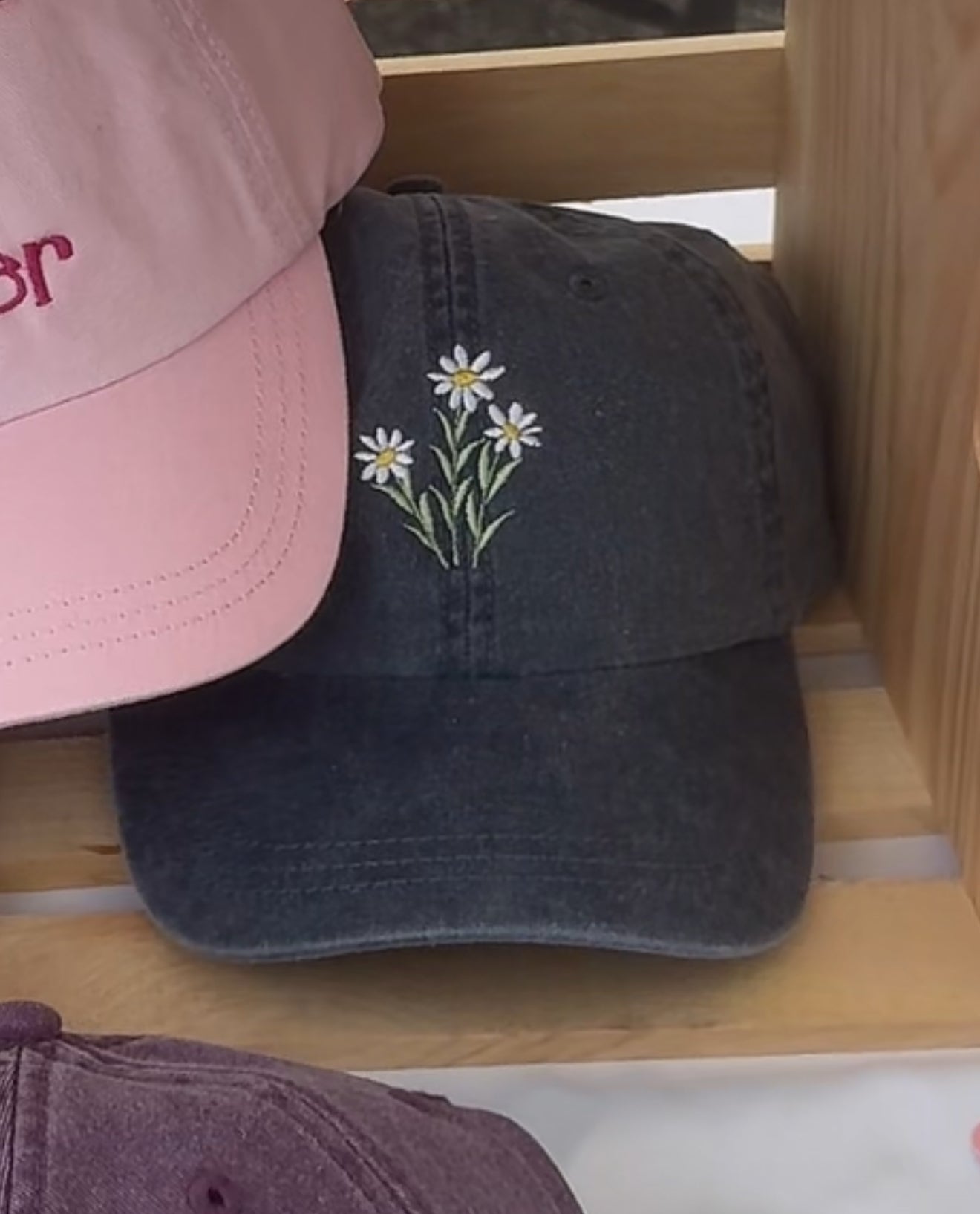 Daisy Embroidered Hat