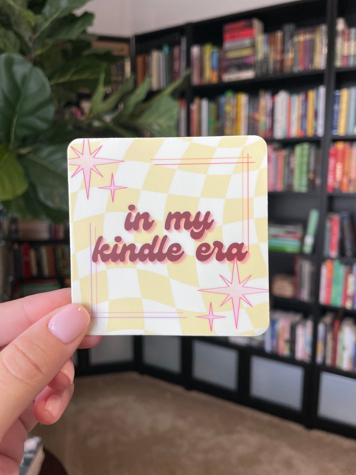 In My Kindle Era Square Sticker