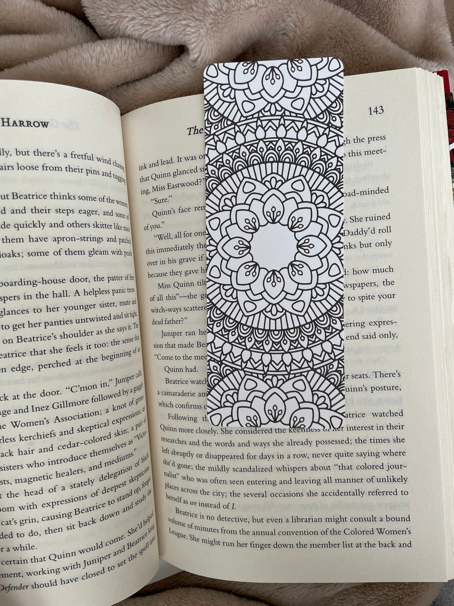Mandala Coloring Bookmark