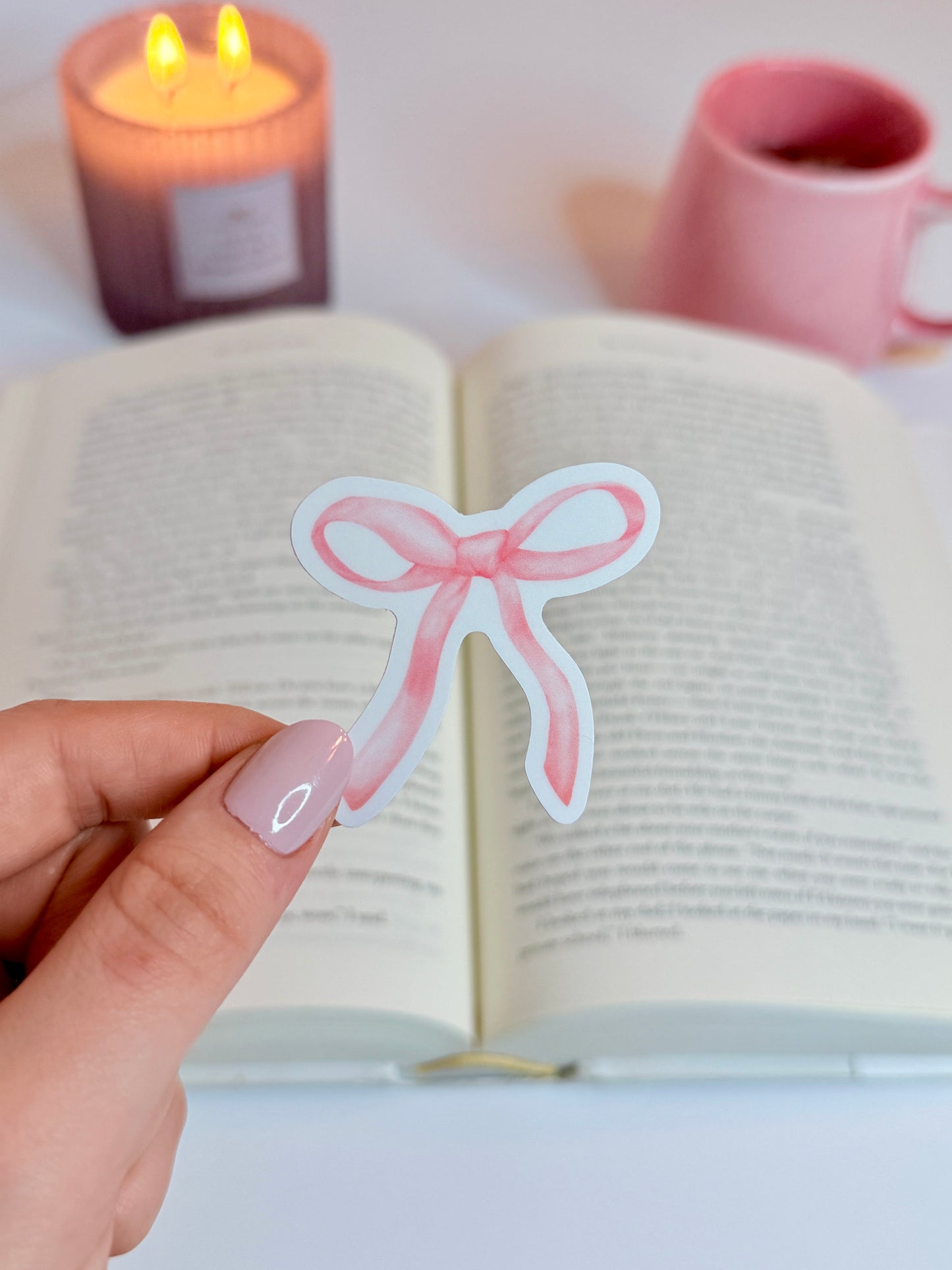 Pink Coquette Bow Sticker