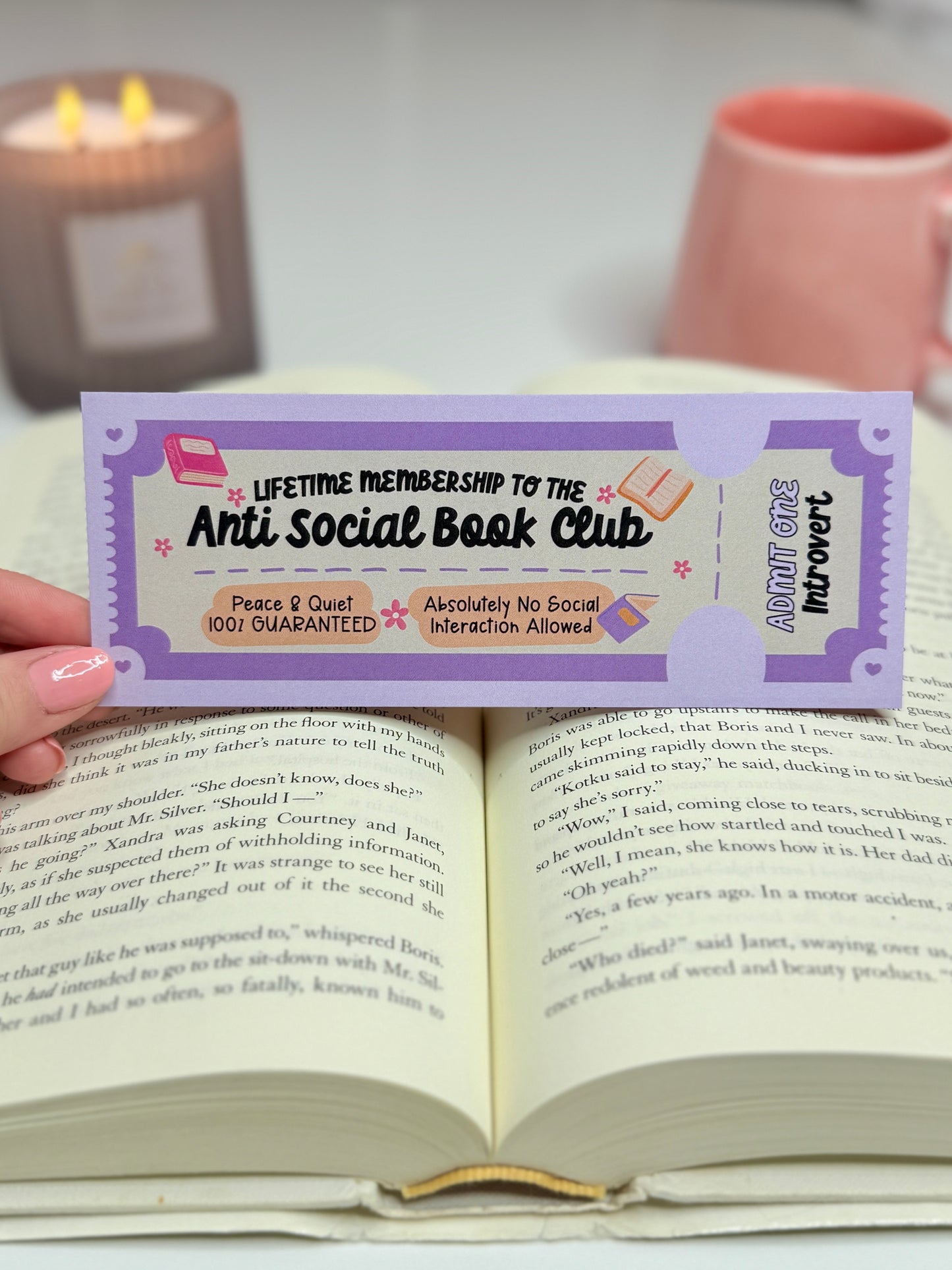 Lifetime Membership to the Anti Social Book Club Bookmark