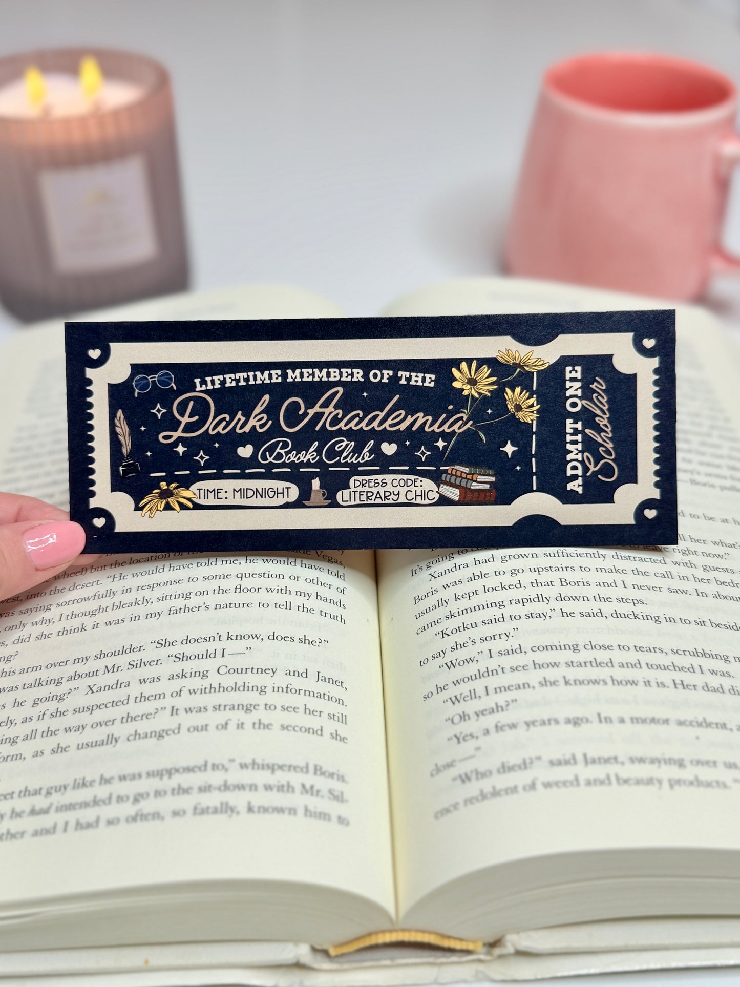 Lifetime Membership to the Dark Academia Book Club Bookmark