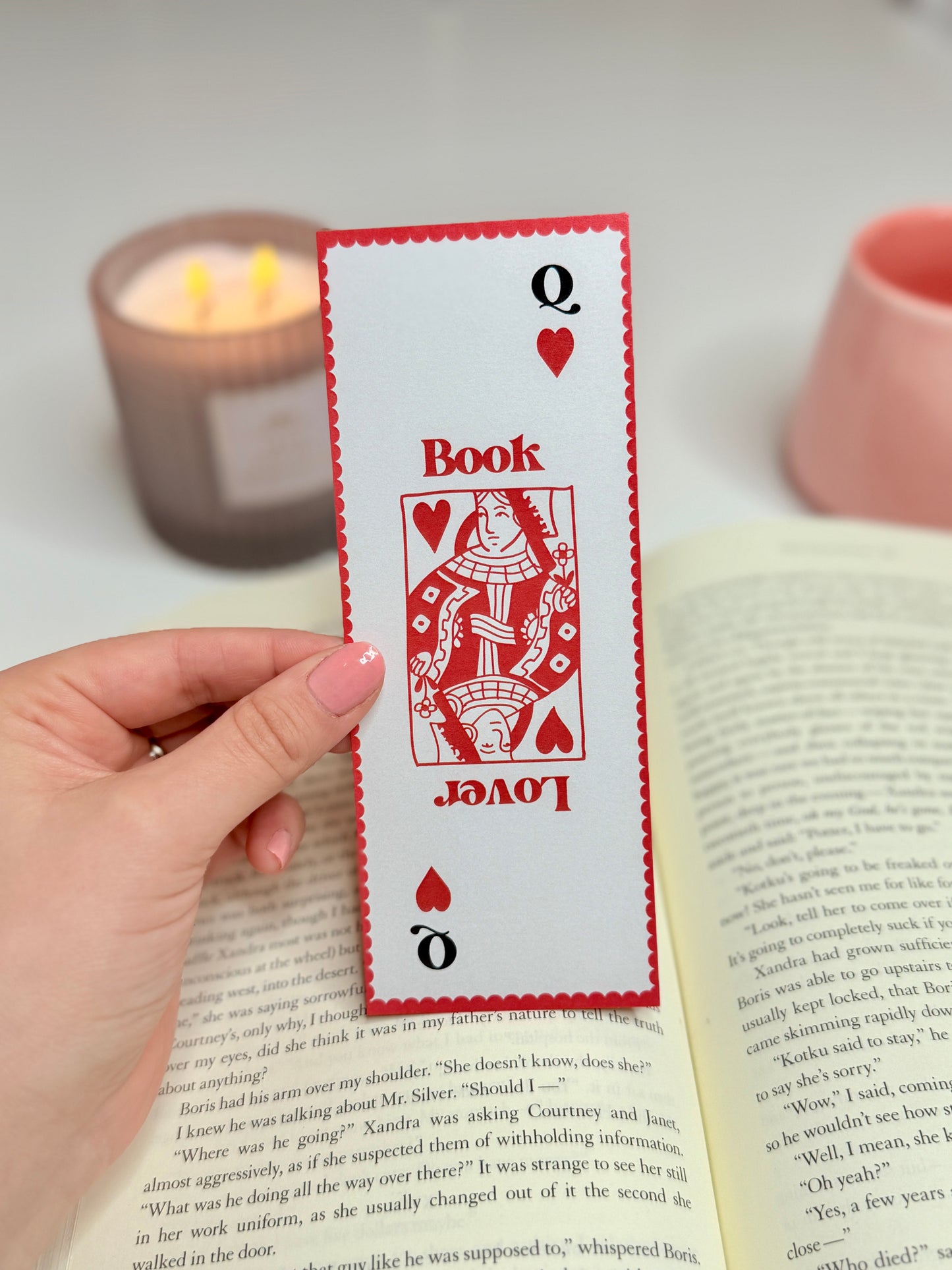 Queen of Hearts Book Lover Bookmark