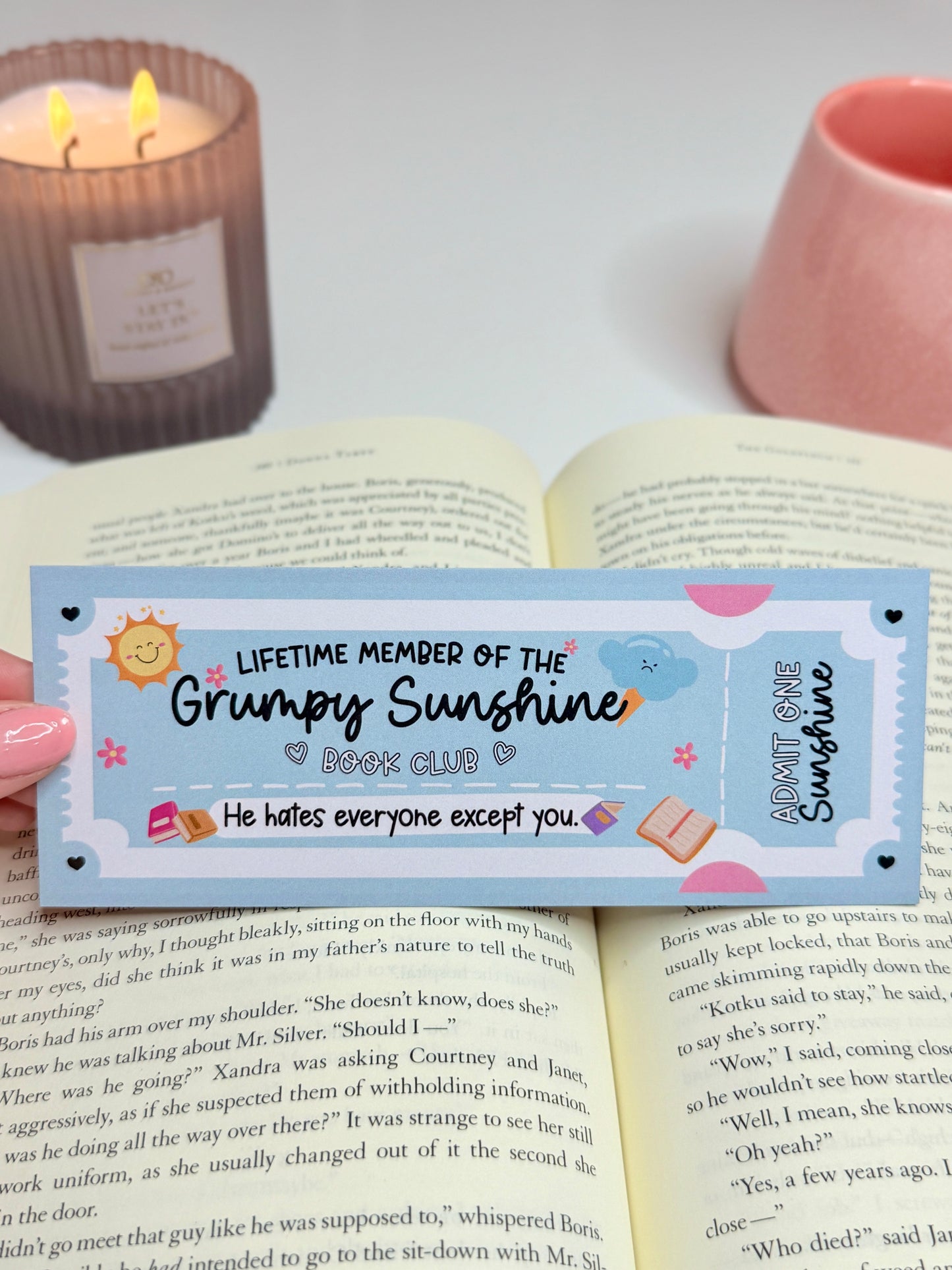 Lifetime Membership to the Grumpy Sunshine Book Club Bookmark
