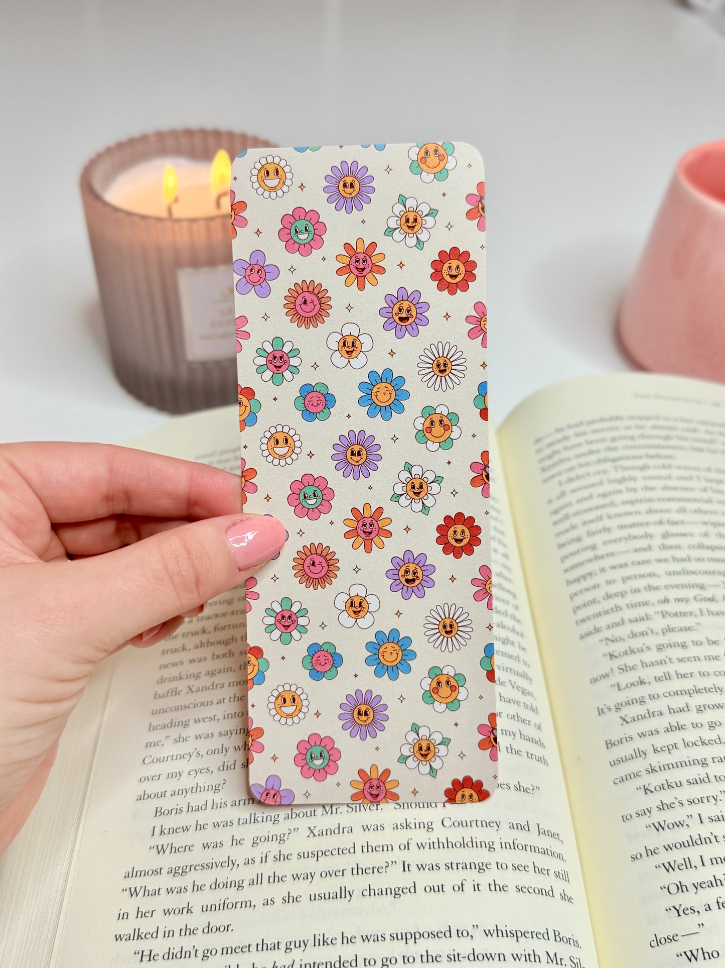 Funky Flowers Bookmark