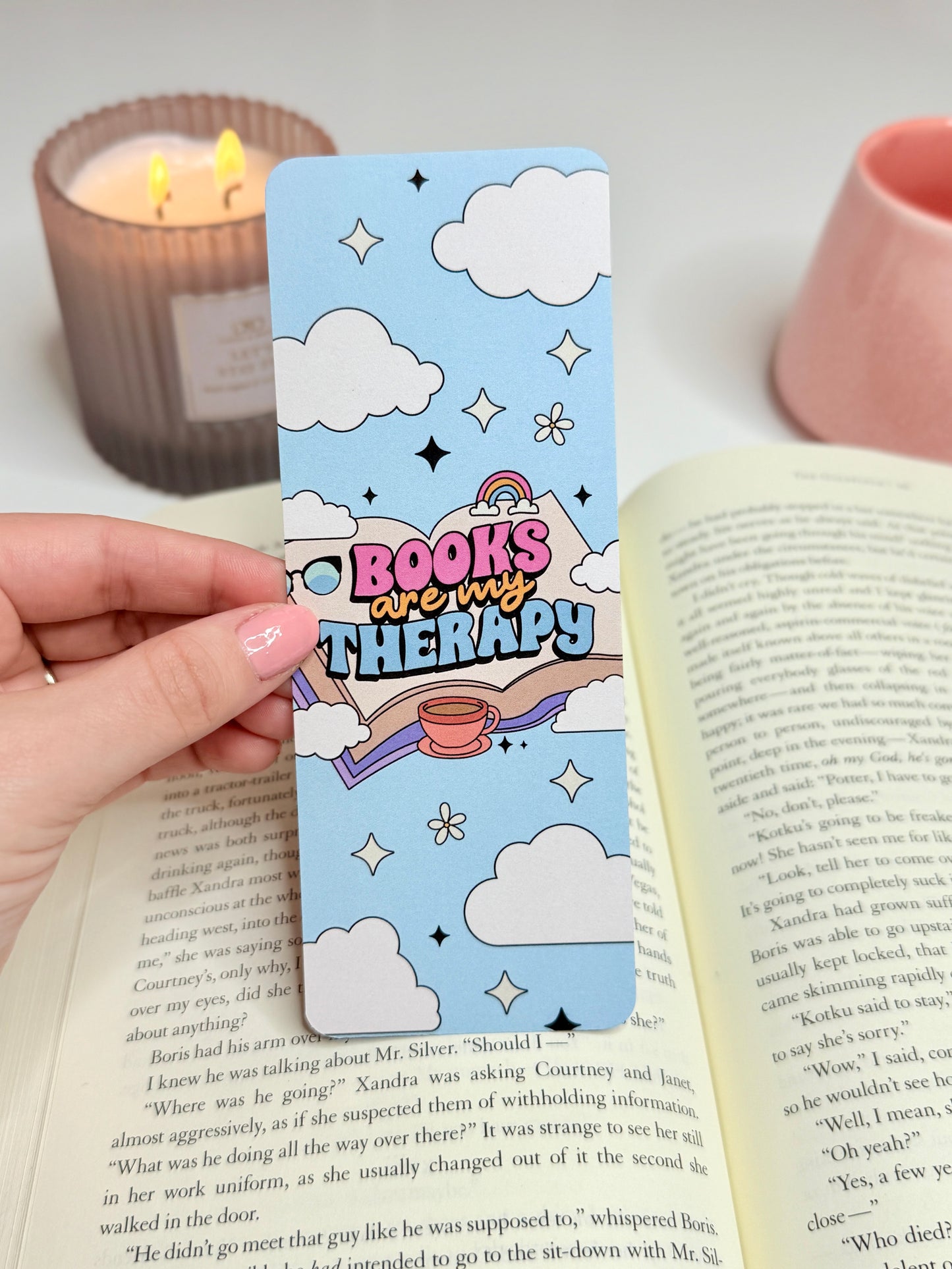 Books are my Therapy Bookmark