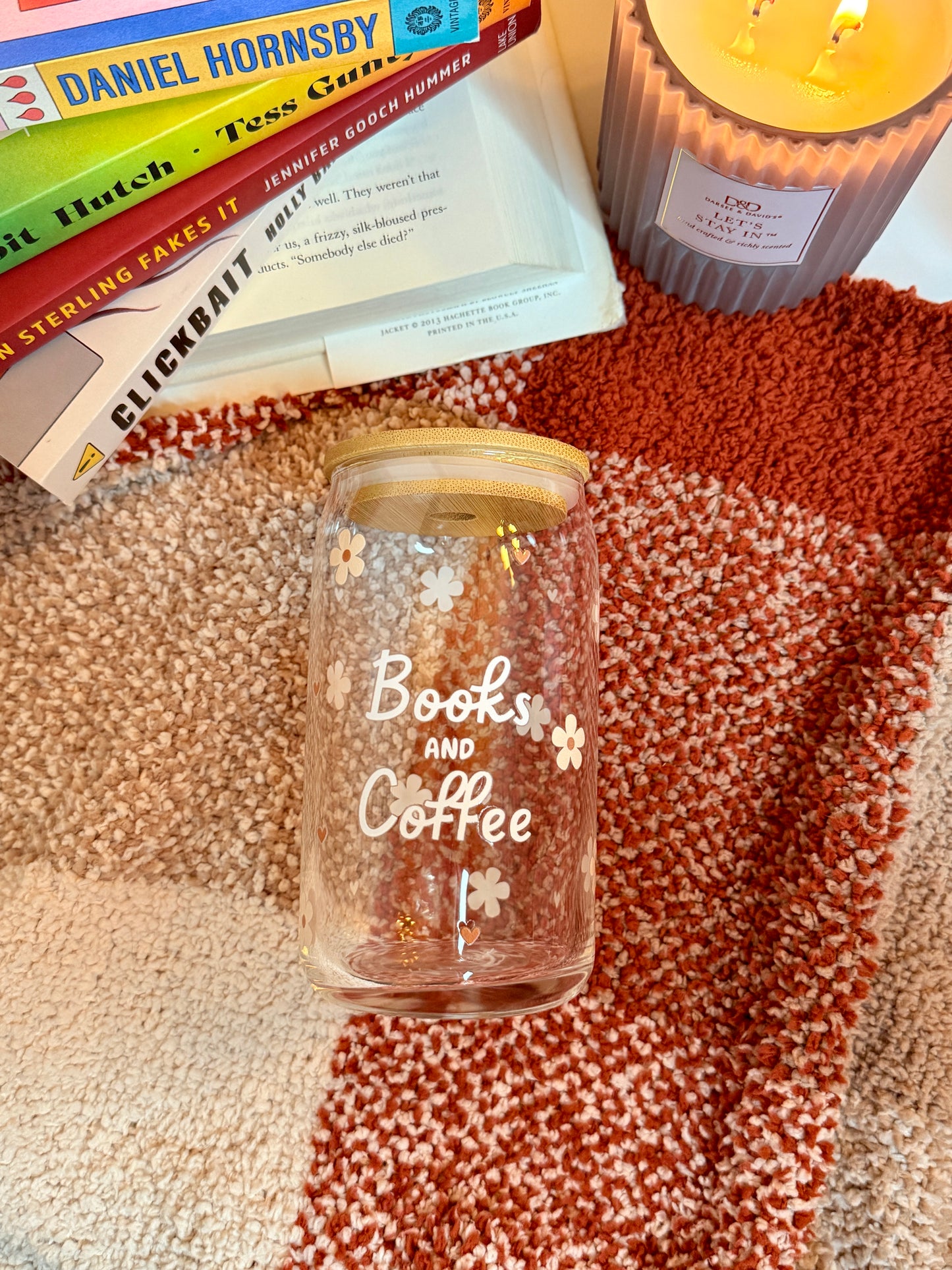 Books and Coffee Iced Coffee Cup
