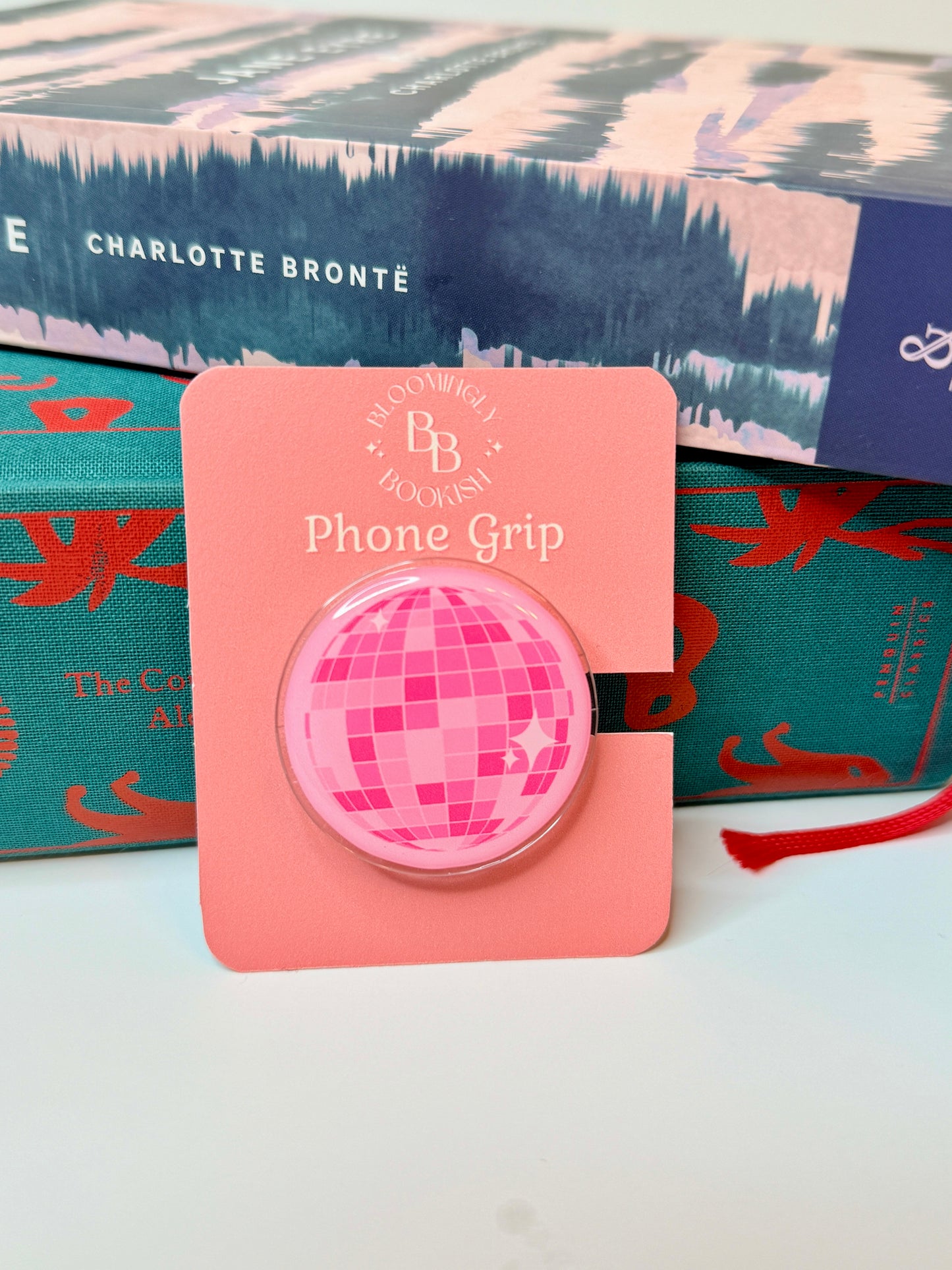 Pink Disco Ball Phone Grip
