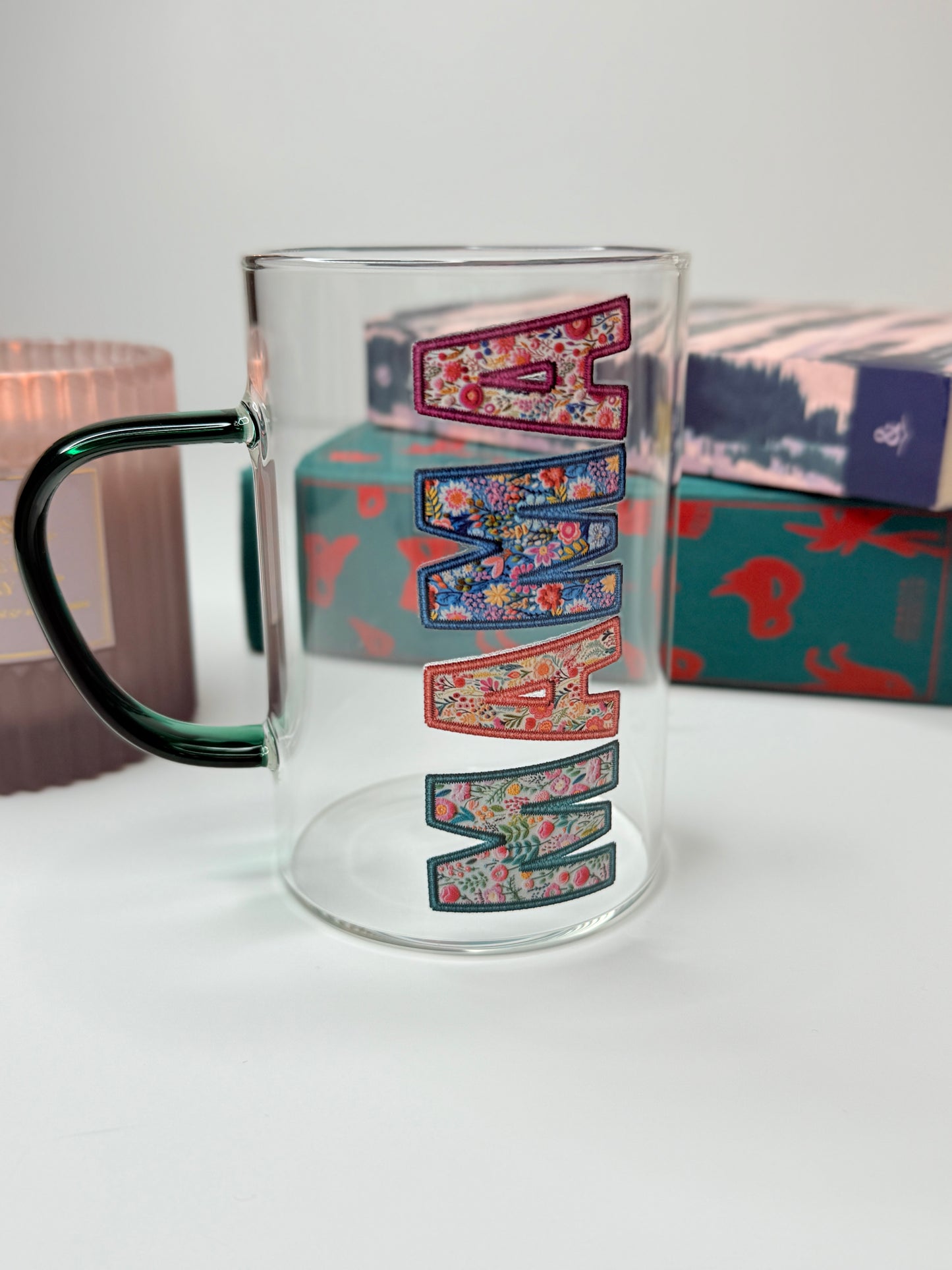 Mama Embroidered Hot Coffee Cup