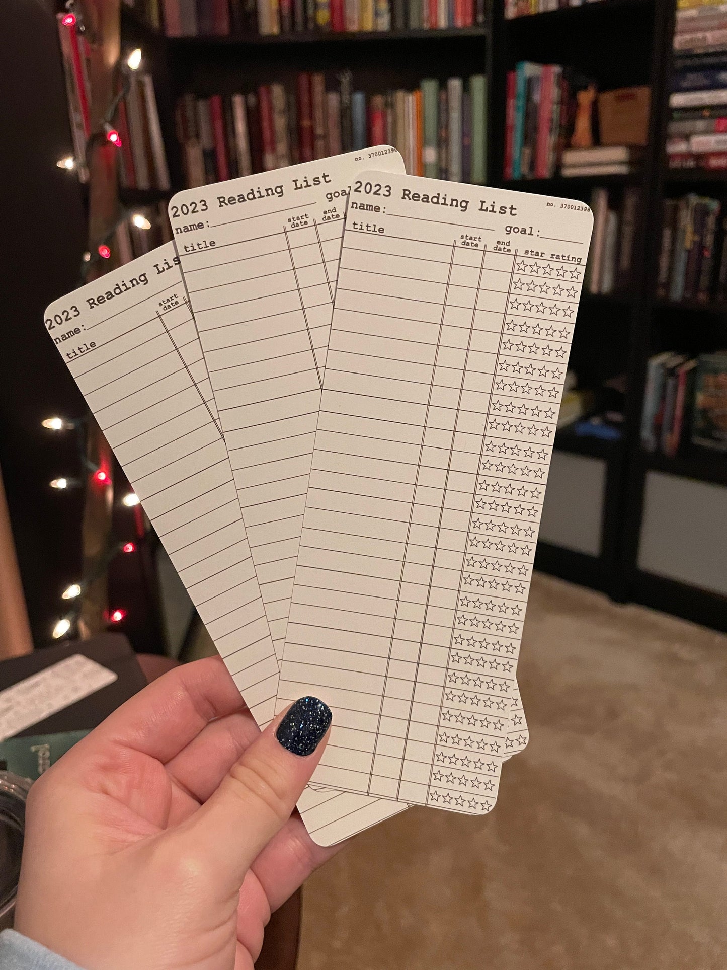 2023 Customizable Library Card Bookmarks