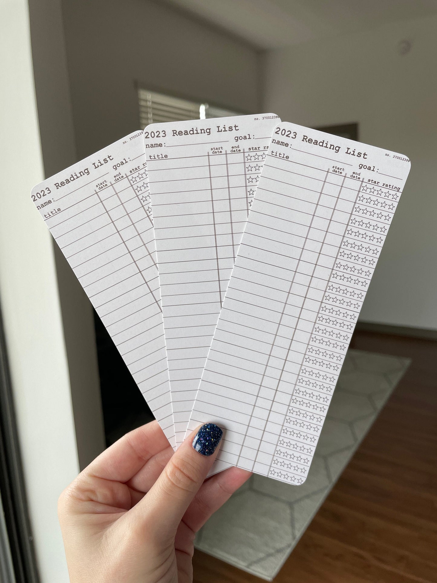 2023 Customizable Library Card Bookmarks