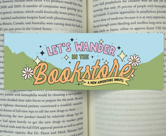 Let's Wander in the Bookstore Bookmark