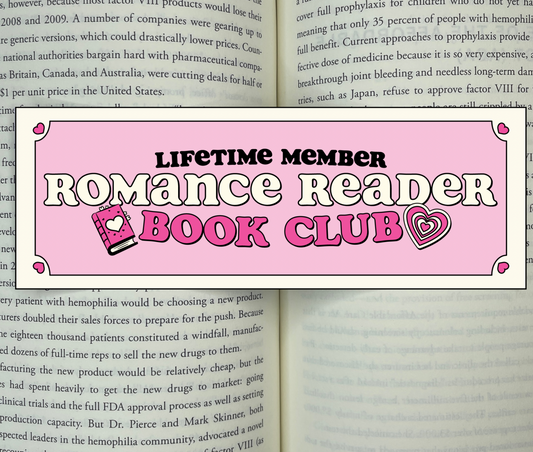 Lifetime Member of the Romance Reader Club Bookmark