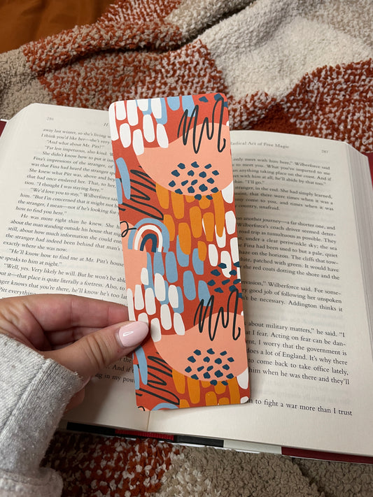 Red & Orange Pattern Bookmark