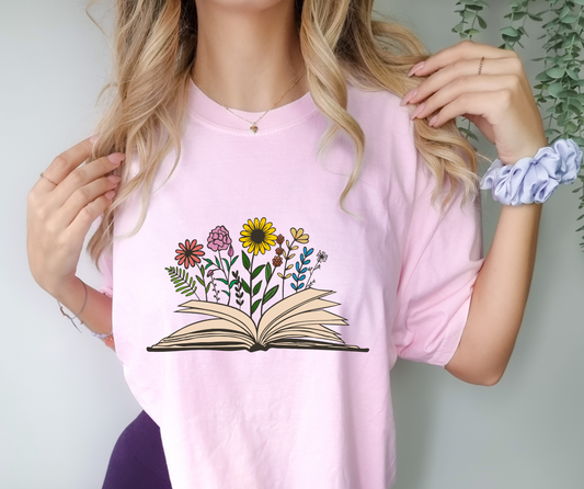 Blooming Book T-Shirt