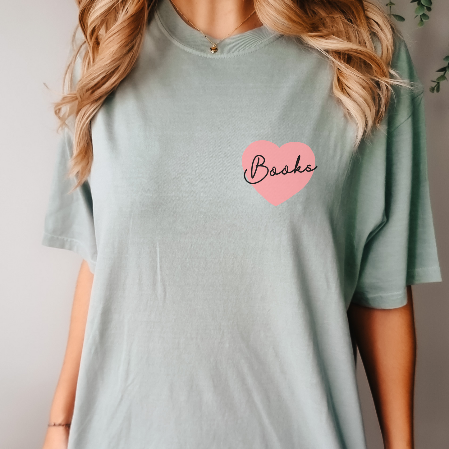 Books Heart Pocket T-Shirt