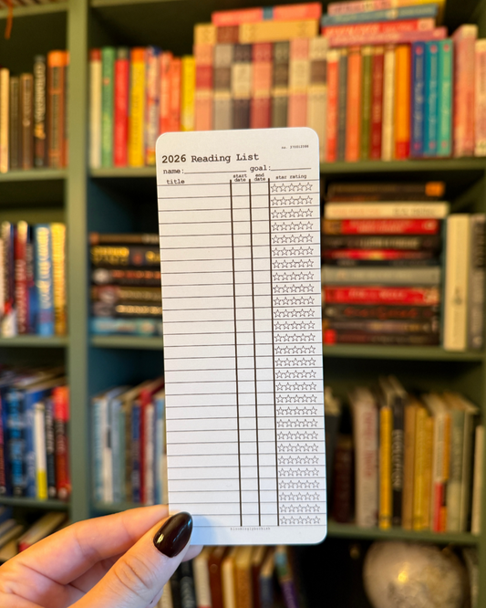 2026 Customizable Library Card Bookmarks PRE-ORDER