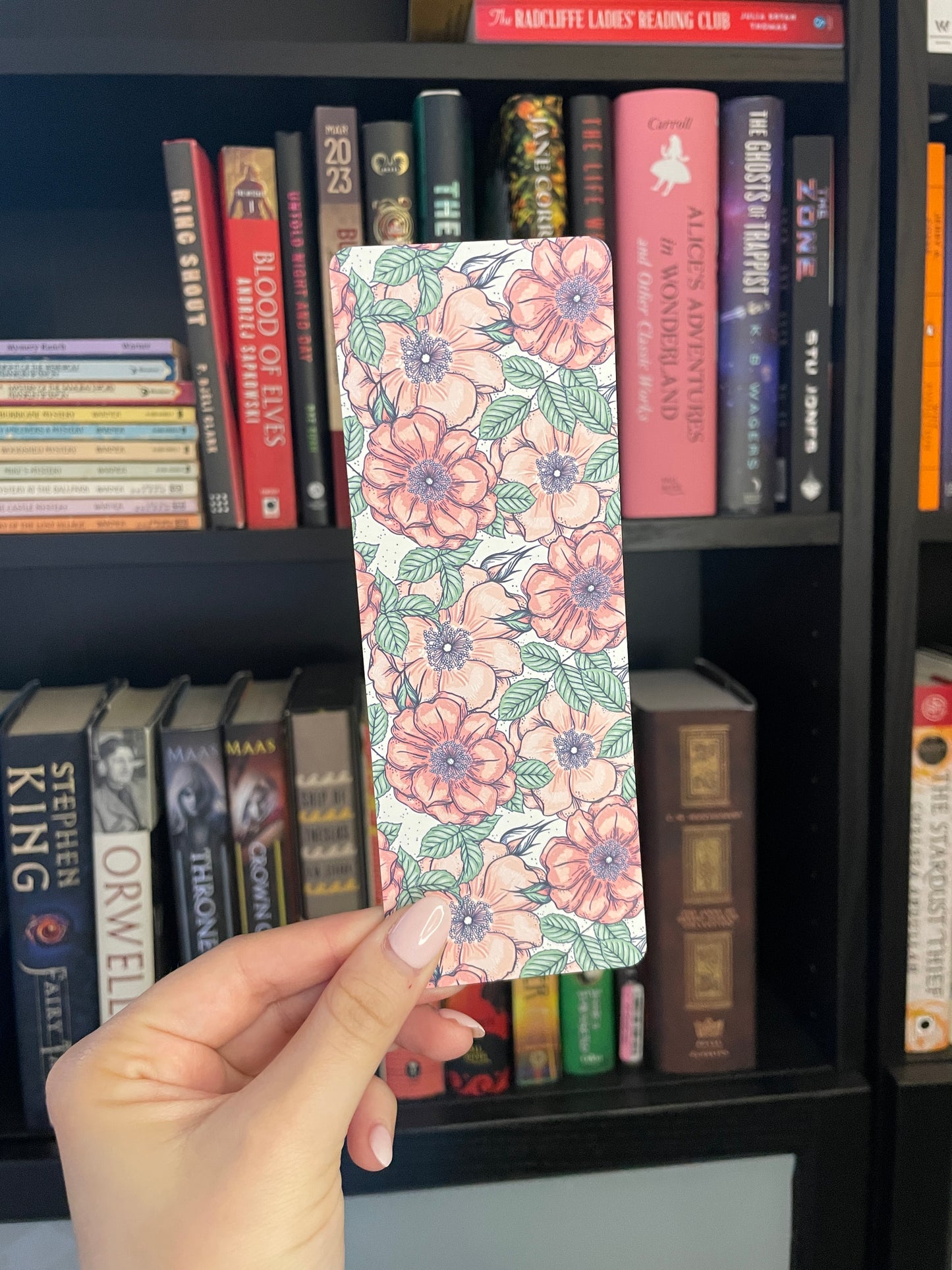 Pink Flower Bookmark