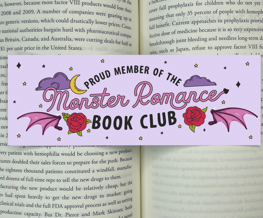 Proud Member of the Monster Romance Book Club Bookmark