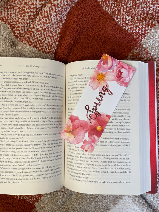 Pink Spring Bookmark