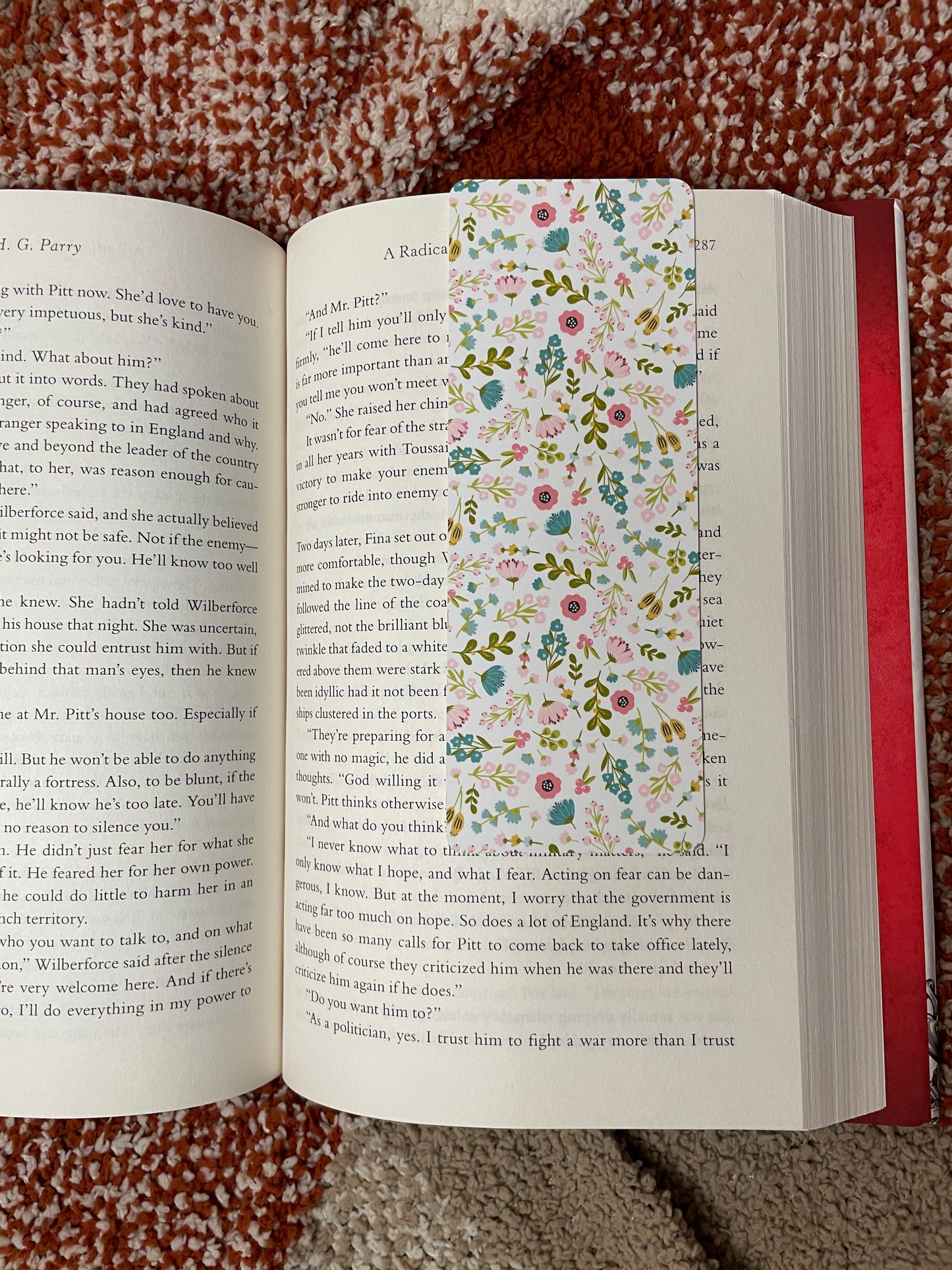 Pastel Floral Bookmark