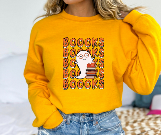 Boooks Repeating Sweatshirt