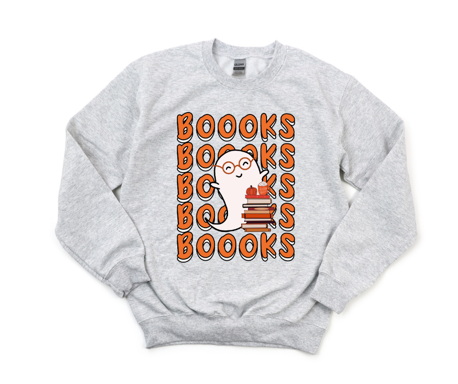 Boooks Repeating Sweatshirt