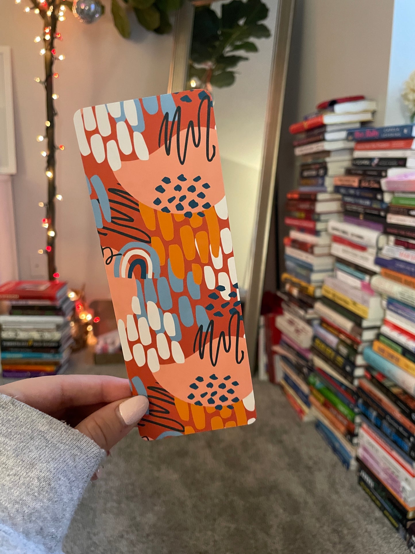 Red & Orange Pattern Bookmark