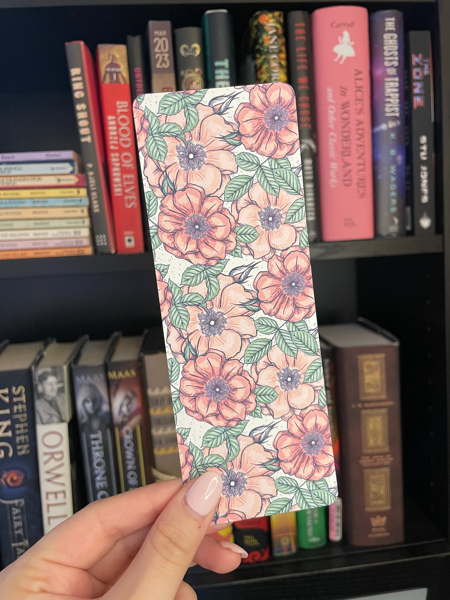 Pink Flower Bookmark