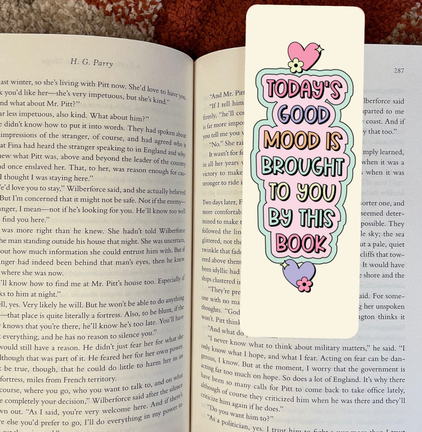 Books Bring a Good Mood Bookmark