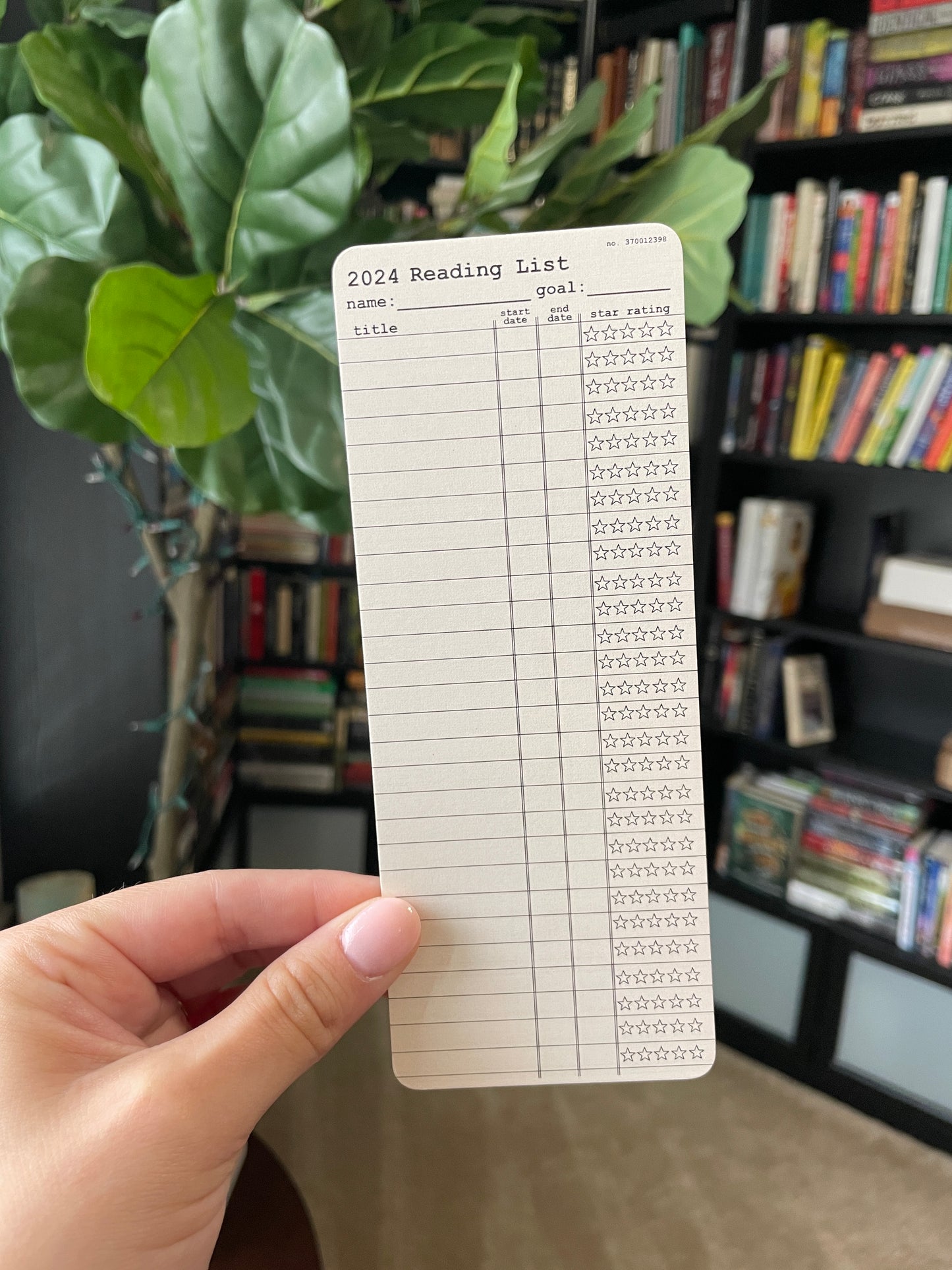 2024 Customizable Library Card Bookmarks