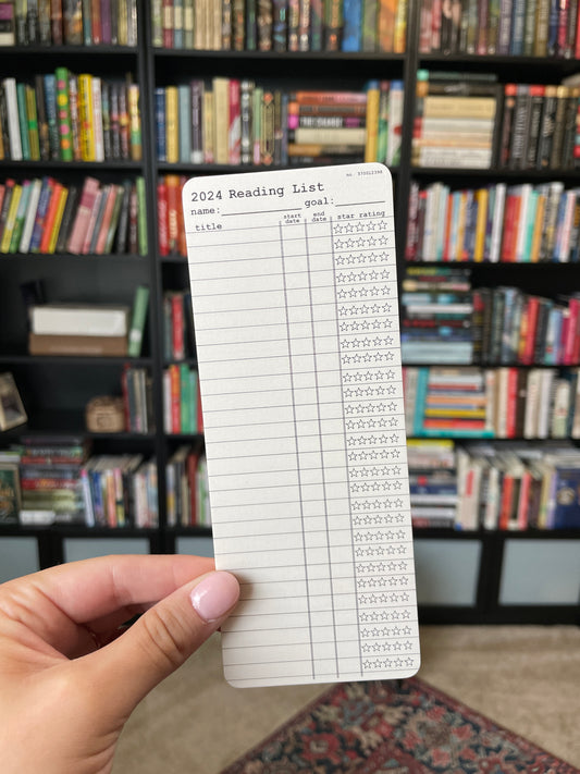 2024 Customizable Library Card Bookmarks