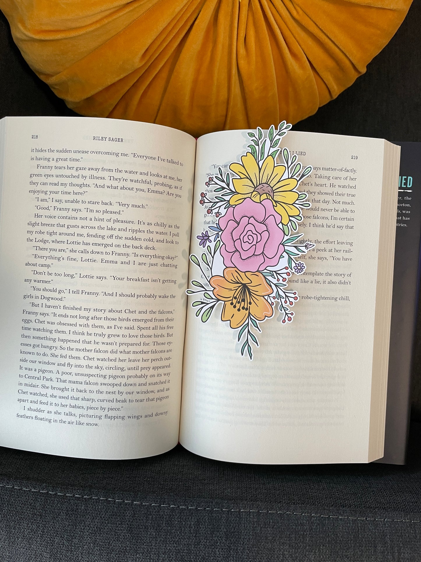 Die Cut Flower Bookmark