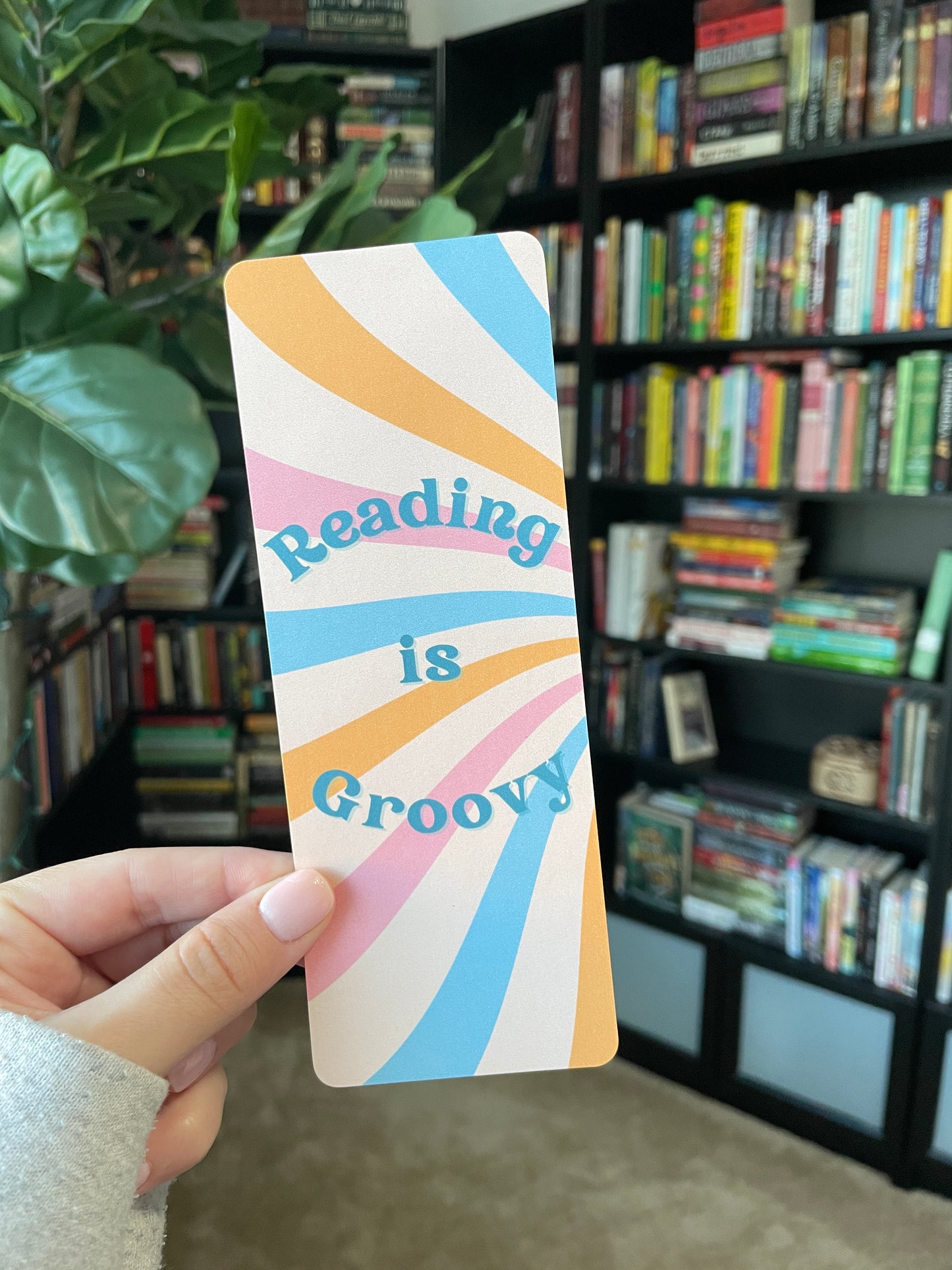 Spiral Reading is Groovy Bookmark