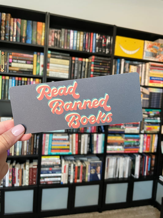 Retro Read Banned Books Bookmark