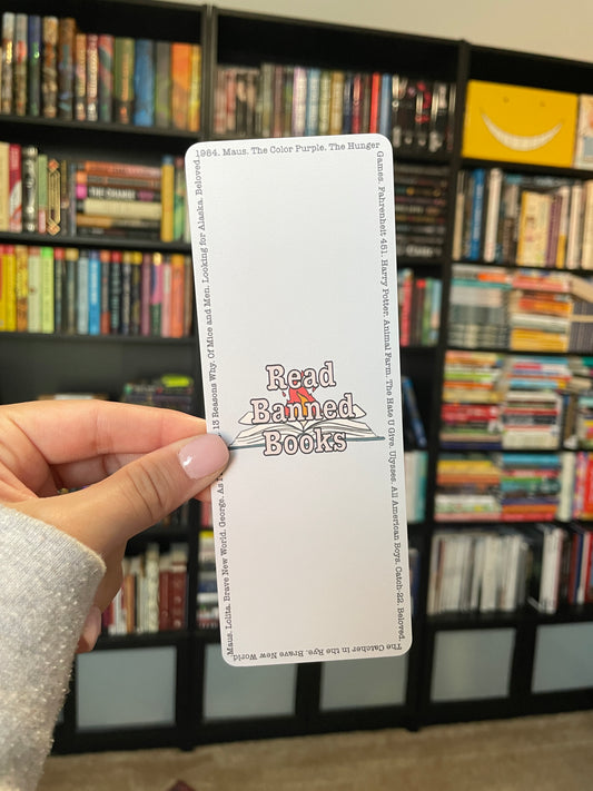 Read Banned Books Outline Bookmark