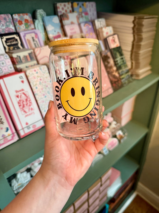 Bringing My Book Iced Coffee Cup