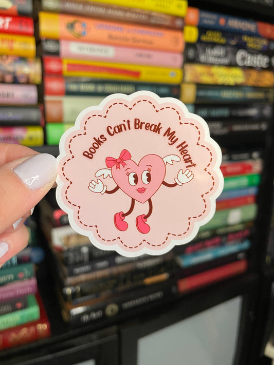 Books Can't Break My Heart Sticker