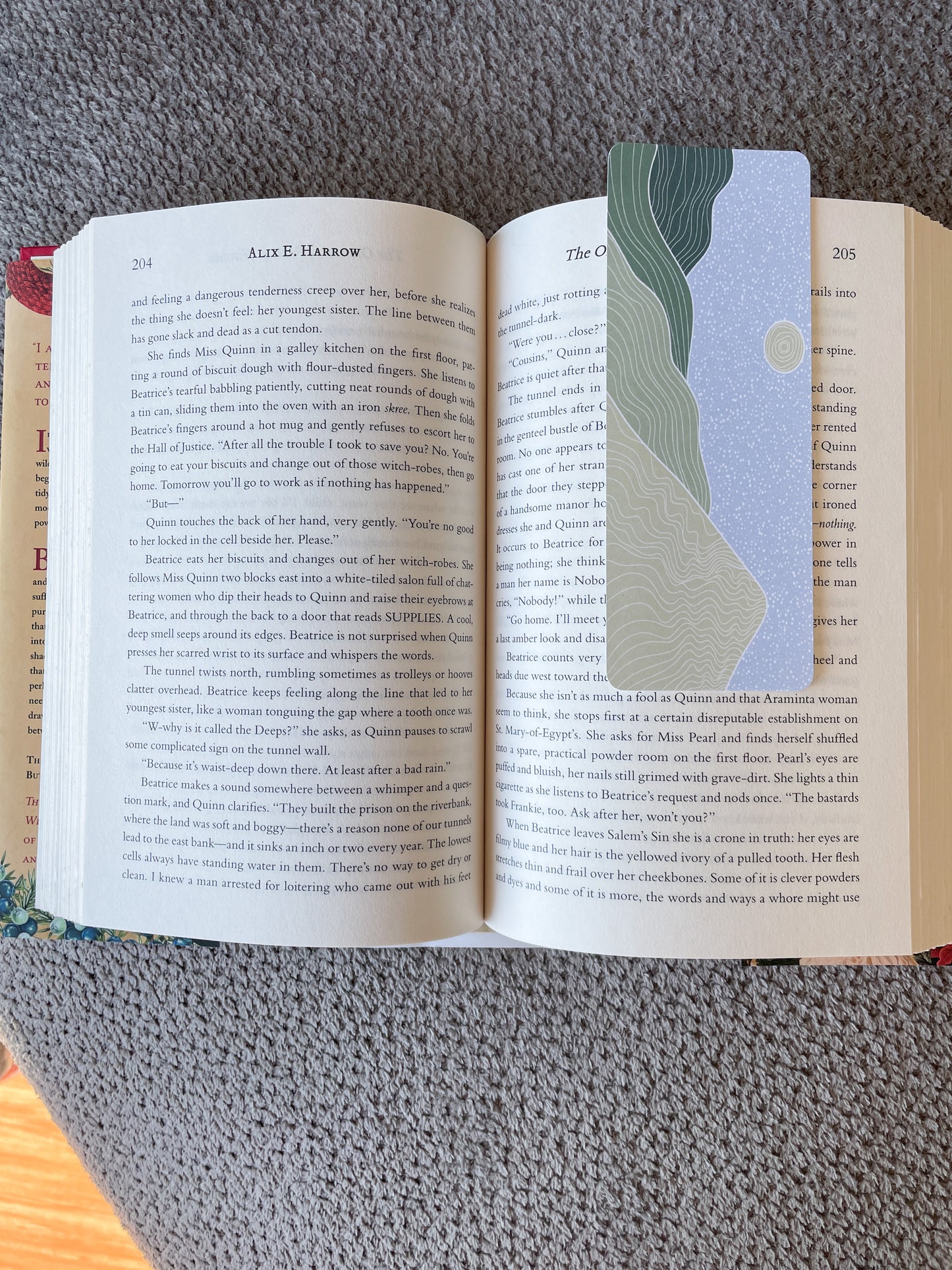 Pastel Bright Landscape Bookmark