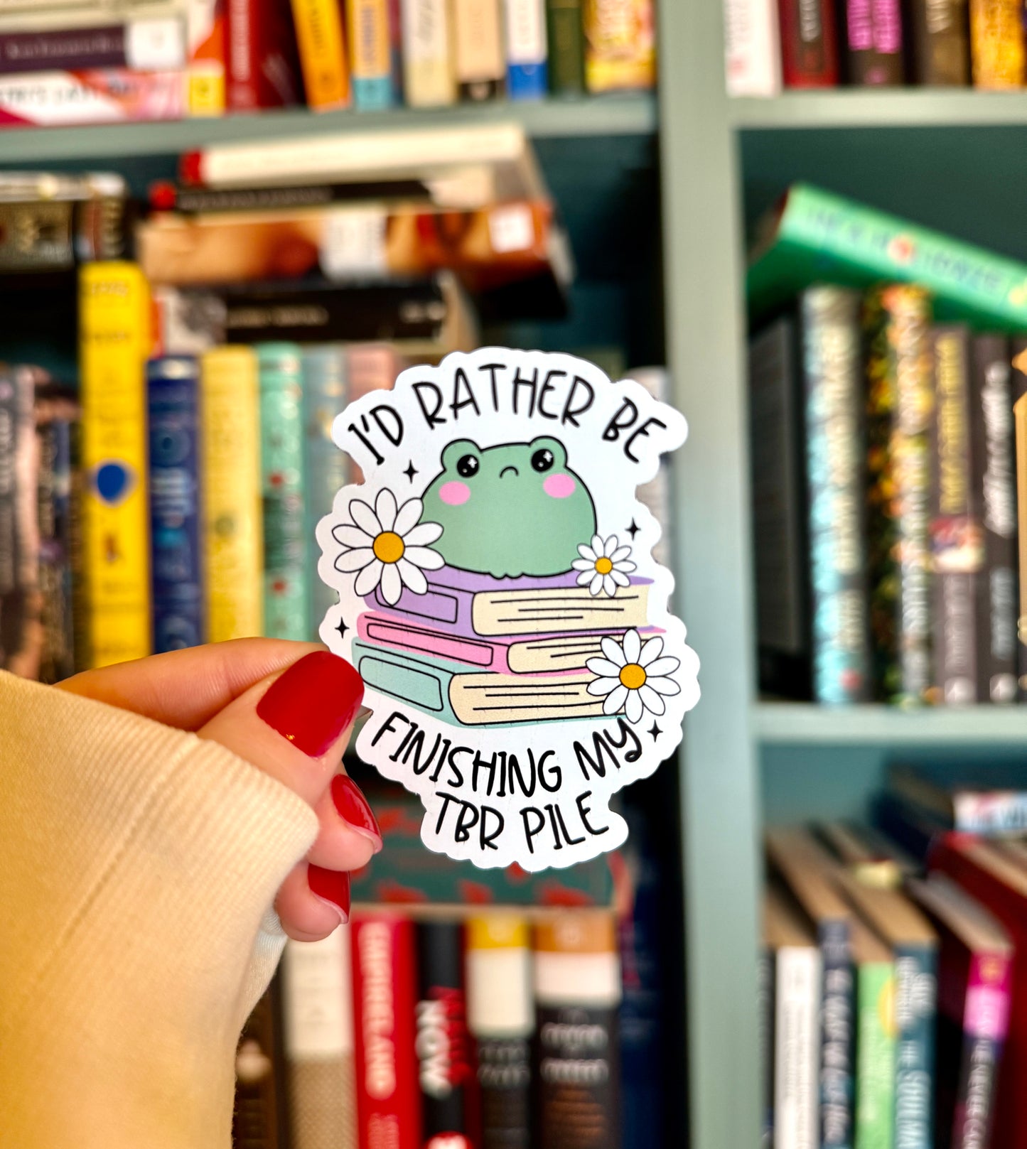 I'd Rather Be Finishing my TBR Pile Magnet