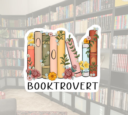 Booktrovert Sticker