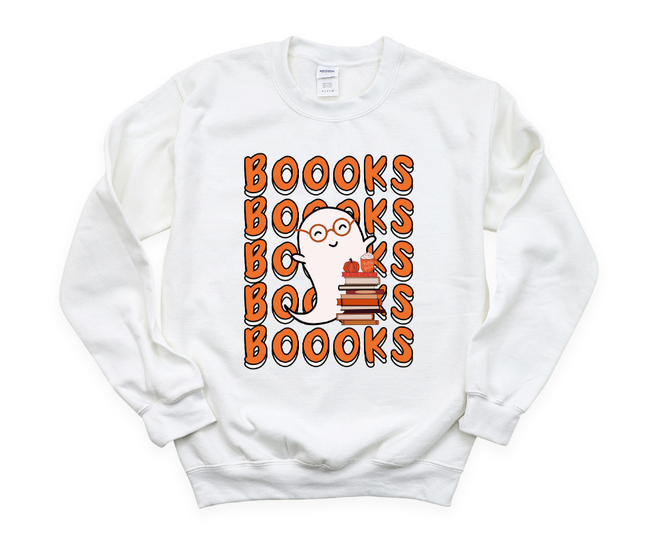 Boooks Repeating Sweatshirt