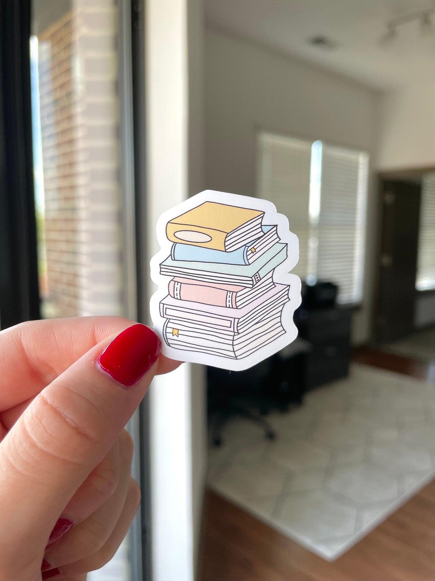 Book Stack Sticker