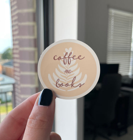 Coffee and Books Sticker
