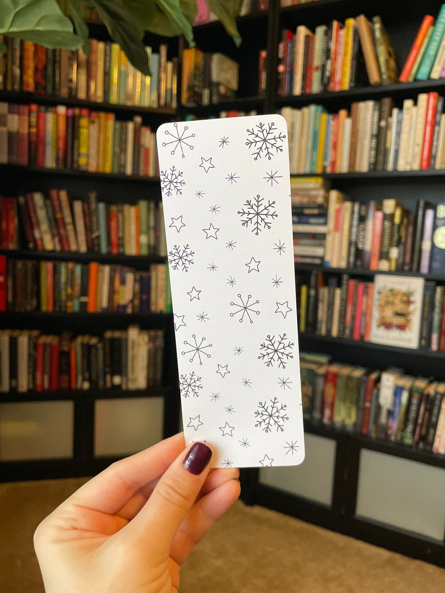 Black and White Winter Bookmarks