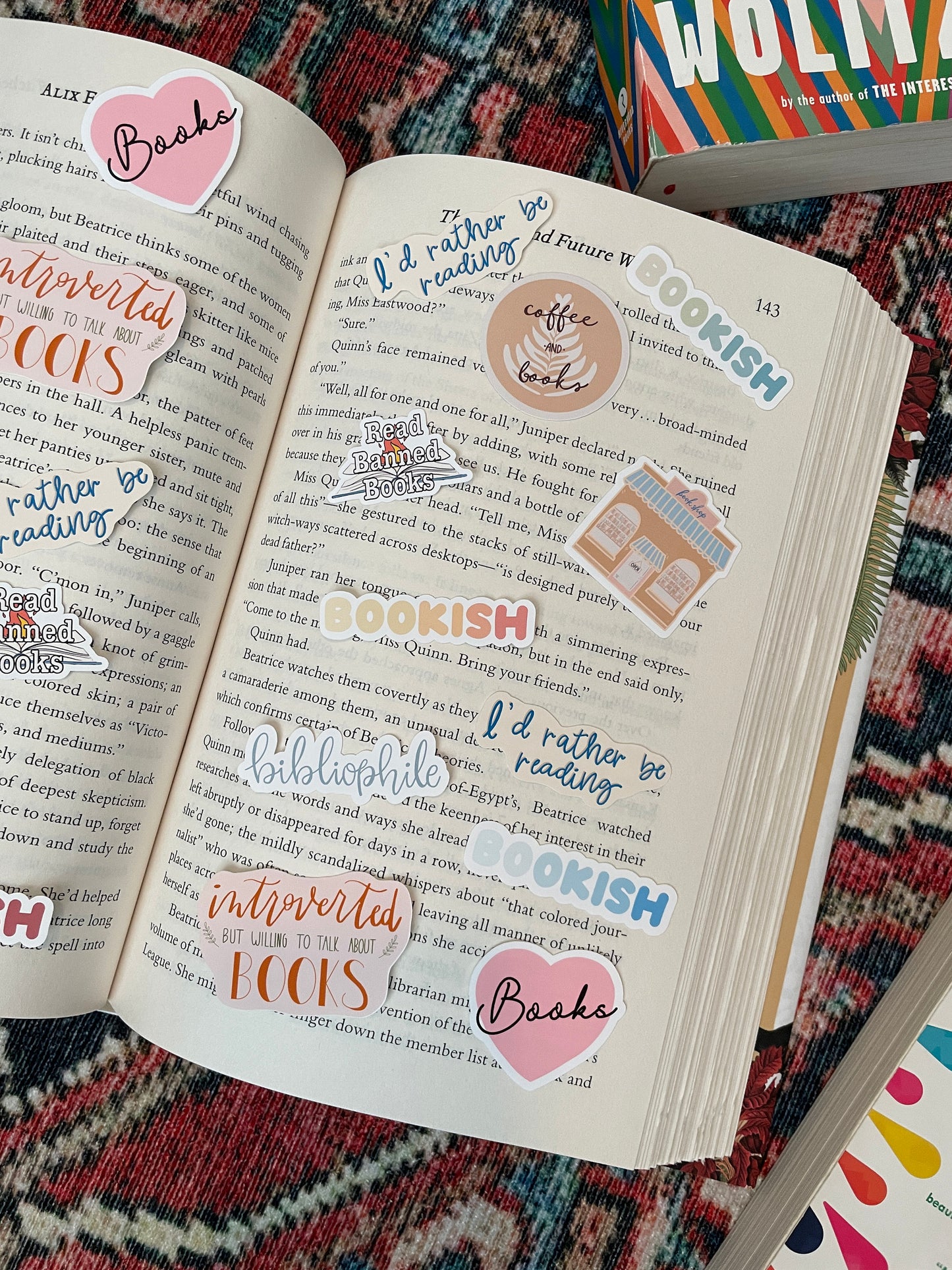 Surprise 5 Pack Bookish Mini Stickers