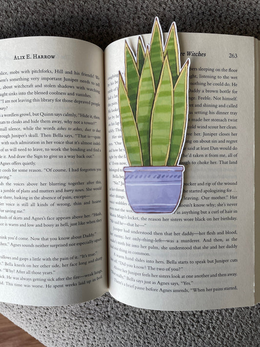 Snake Plant Houseplant Bookmarks